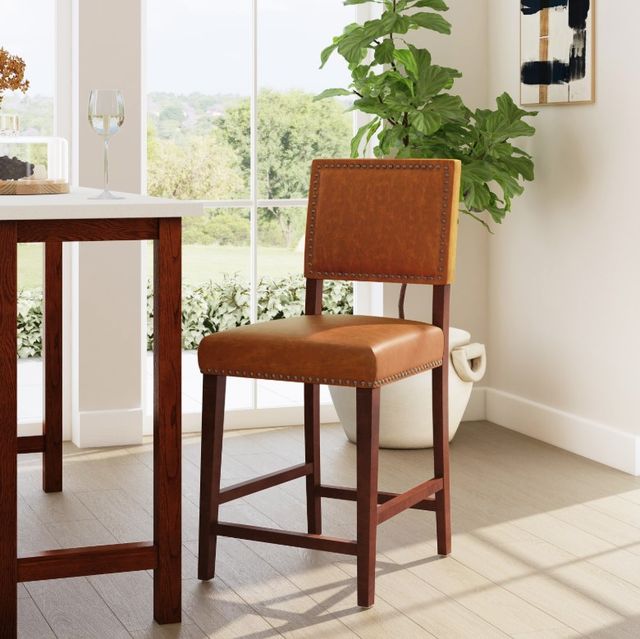 Linon Brook Caramel Counter Stool-1