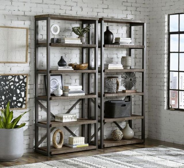 aspenhome® Grayson Cinder Gray Open Display Case-1
