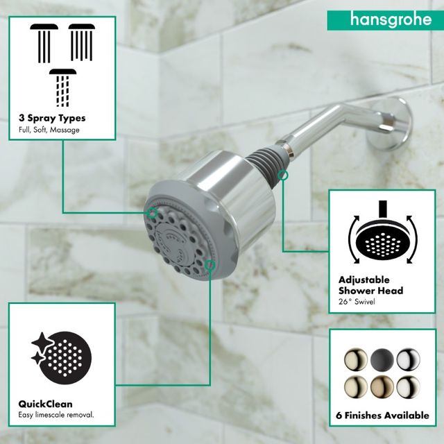 Hansgrohe Clubmaster Chrome Showerhead-3