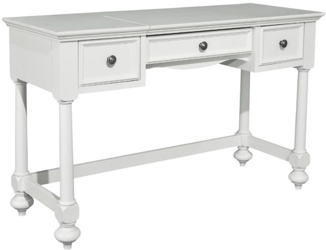 Legacy Kids Teen Madison Natural White Painted Youth Desk-0