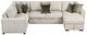 Homelegance® Isla 4-Piece Sage Sand Sectional with Reversible Chaise-2