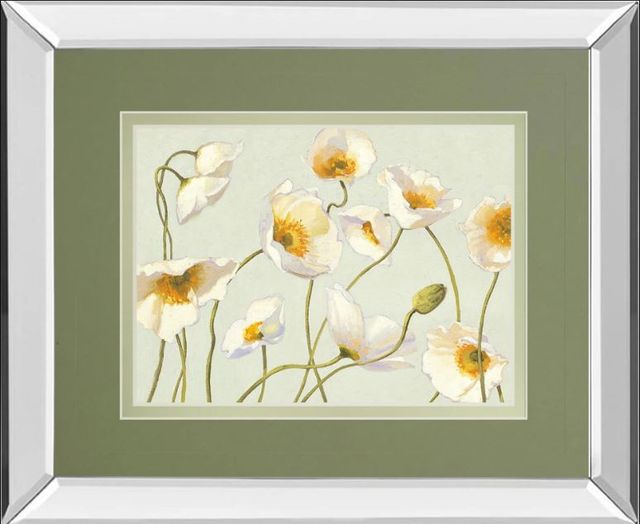 Classy Art Bright Poppies by Novak Mirror Framed Wall Art-0
