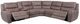 Furniture of America® Demetrius 6-Piece Slate Brown Power Sectional-0