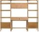 Coaster® Fabian 4-Piece Light Brown Computer Desk and Bookshelf Set-5