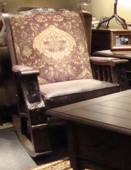 Marshfield Furniture Pine Creek (Leather) Brown Rocker Chair-0