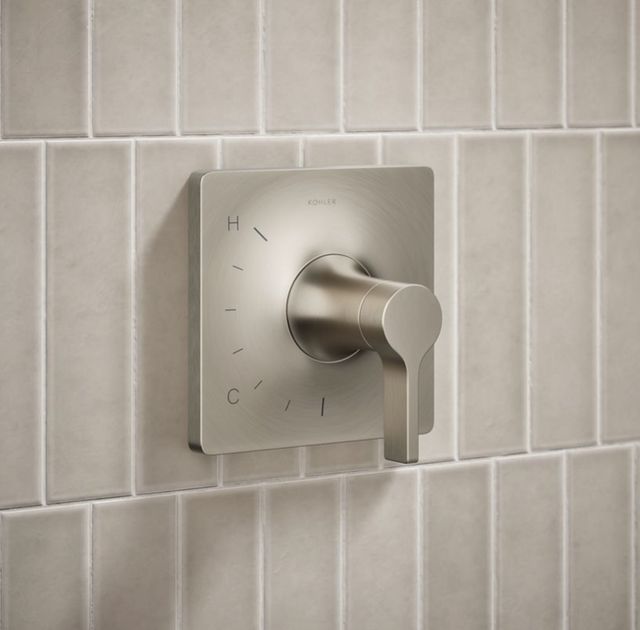 KOHLER® Venza® Rite-Temp® Vibrant Brushed Nickel Shower Trim Kit-3