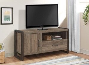 Mazin Furniture Dogue Brown/Gunmetal 51" TV Stand-3