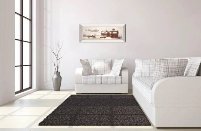Classy Art All Roads Lead Home for Christmas by Lori Deiter Mirrored Frame Wall Art-3