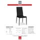 Korson Furniture Hazel Set of 4 Black Side Chairs-1