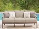 Signature Design by Ashley® Cliffs Beach Beige/Driftwood Fabric/Plastic Outdoor Sofa-1