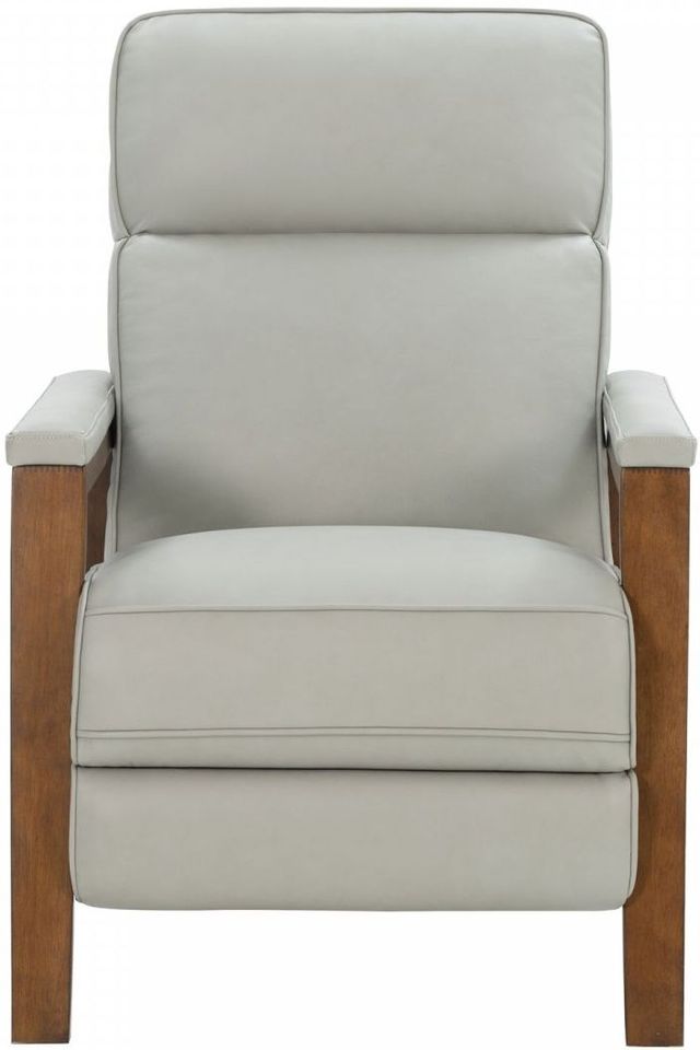 BarcaLounger® Ashland Corbett Chromium Leather Manual Recliner-3