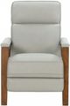 BarcaLounger® Ashland Corbett Chromium Leather Manual Recliner-3