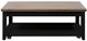 Legends Home Providence Bourbon Coffee Table with Black Base-0