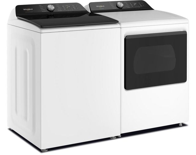 Whirlpool® White Top Load Washer & Electric Dryer Laundry Pair-2