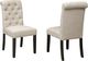 Brassex Inc. Tinga 2-Piece Beige/Black Side Chair Set-2
