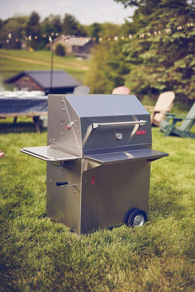 Hasty Bake Gourmet Pro 30" Stainless Steel Charcoal Freestanding Grill-3