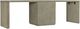 Hooker® Furniture Linville Falls Mink 96" Desk with Center Small File-3
