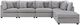 Coaster® Cambria 6-Piece Gray Modular Sectional-1