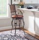 Powell® Beatrix Bronze/Rust Big And Tall Armed Bar Stool-1