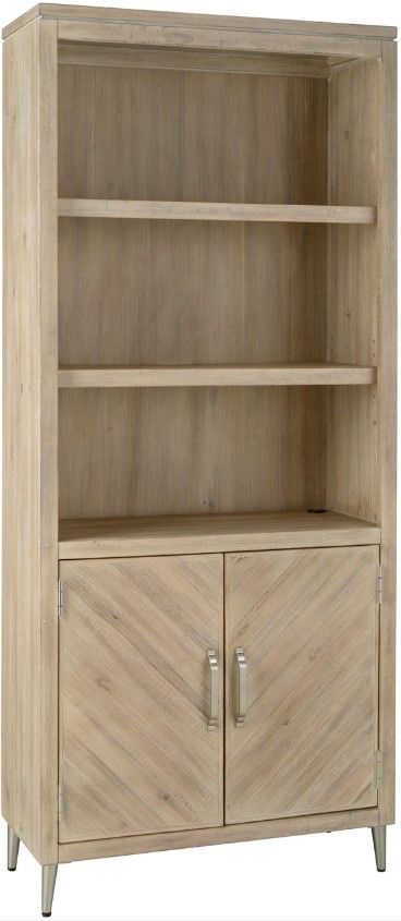 aspenhome® Maddox Biscotti Door Bookcase-0