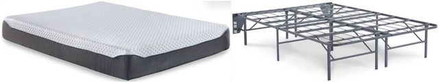 Sierra Sleep® by Ashley® Chime Elite 2-Piece 10" Memory Foam and Foundation Full Mattress Set-0