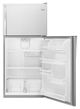 Whirlpool® 18.2 Cu. Ft. Monochromatic Stainless Steel Top Freezer Refrigerator-3