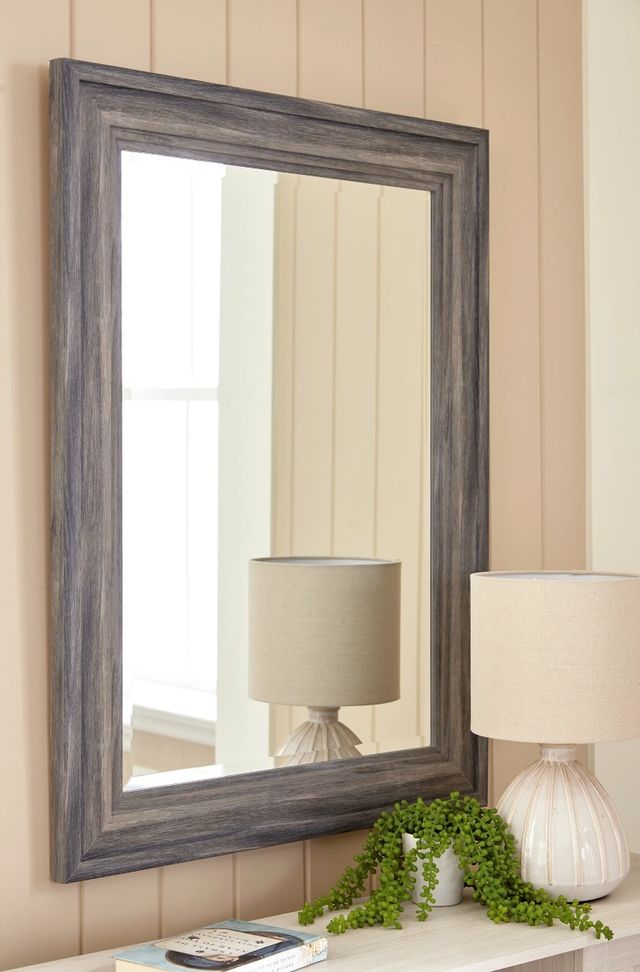 Signature Design by Ashley® Jacee Antique Gray Accent Mirror-3