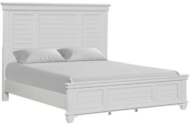 New Classic® Home Furnishings Jamestown White Queen Panel Bed-0