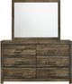 Elements International Bailey 4-Piece Warm Walnut Youth Twin Panel Bedroom Set-2