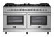 FORNO® Massimo 60" Stainless Steel Pro Style Dual Fuel Range-0