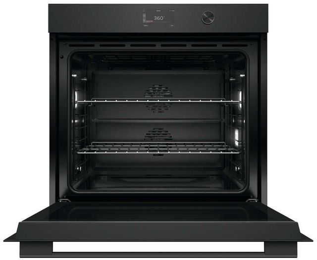 Fisher & Paykel Series 7 Contemporary 30" Black Glass Single Electric Wall Oven with Self-Cleaning-1