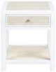 Crestview Collection Sandy Shores Cream End Table with Frame-2