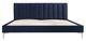 Mazin Furniture Melina Navy Blue King Upholstered Platform Bed-3