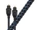 AudioQuest® Vodka Optical 5.0 m Toslink Fiber-Optic Cable + Mini-Adaptor, Blue on Black-0