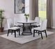 Crown Mark Hadley White/Black Dining Side Chair-1