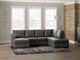 Signature Design by Ashley® Dara Park 2-Piece Shadow Right Arm Facing Sectional and Chaise-1