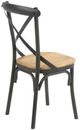 Nest Home Collections Xavier Black/Natural Dining Side Chair-2