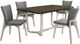 Coaster® Biloxi 5-Piece Brown/Grayish/White Dining Set-0