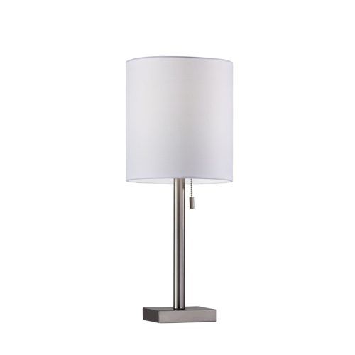 Adesso® Liam Brushed Steel Table Lamp-0