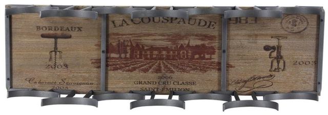 Deco Marche Brown 7-Bottle Wine Rack-1