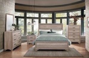 Mazin Furniture Lonan Natural Queen Bed-3