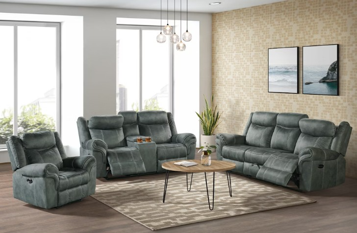 Elements International Sorrento Power Glider Reclining Loveseat - Thumbnail 2