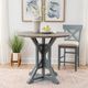 Coast2Coast Home™ Belsey Gray Counter Height Dining Table with Breezy Coastal Blue Base-1