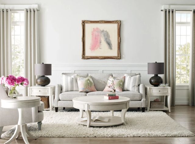 American Drew® Harmony Marcella Eggshell Round Coffee Table-1