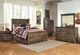 Signature Design by Ashley® Trinell Brown Youth Full Panel Bed with 1-Drawer Storage-3