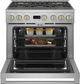 Monogram® Statement Collection 36" Stainless Steel Pro Style Dual Fuel Range with 6 Burners-3