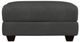 Bassett® Furniture Club Level Leland Flint Gray Ottoman-0