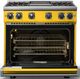Viking® 7 Series 36" Daffodil Pro Style Liquid Propane Gas Range with Griddle-1