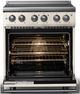 Viking® 5 Series 30" Pure White Pro Style Electric Range with Polished Chrome Trim-1