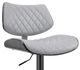 Armen Living Leland Gray/Black Adjustable Bar Stool-3